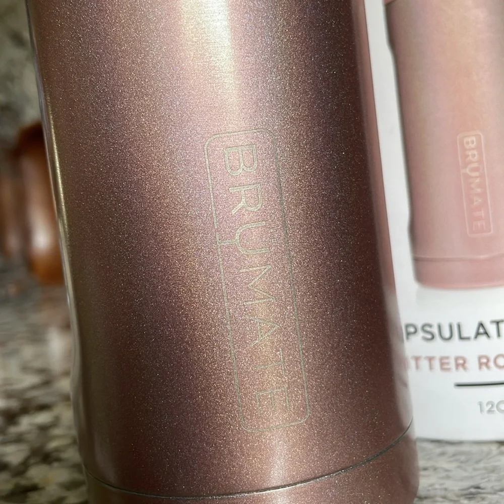 Brumate Hopsulator Slim in Glitter Rose Gold - Picture 6 of 9